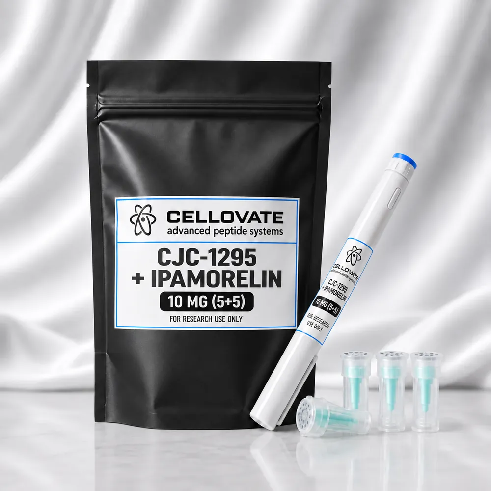CJC-1295 + Ipamorelin 10mg pre-filled pen — Cellovate research peptide