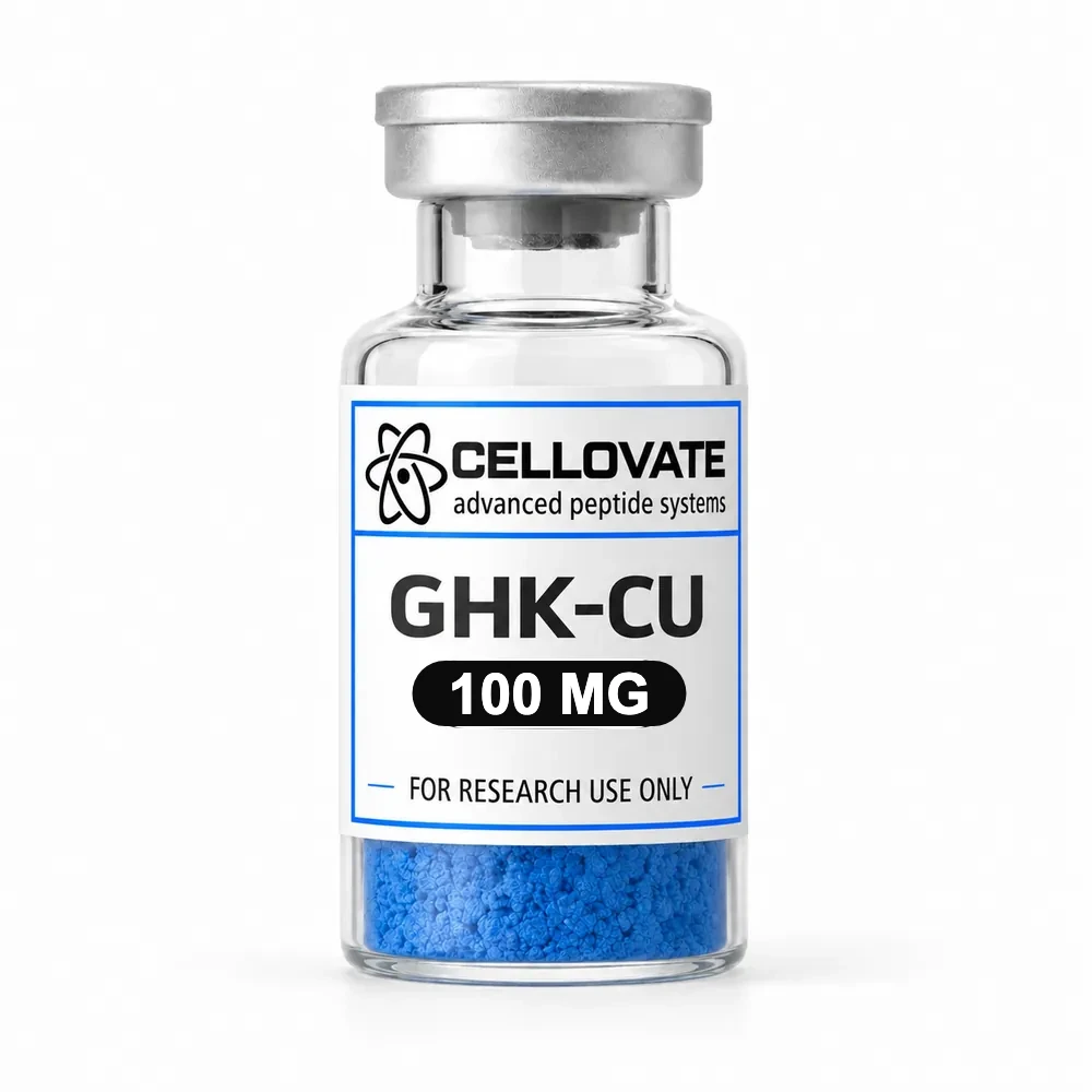 GHK-Cu 100mg vial — Cellovate research peptide