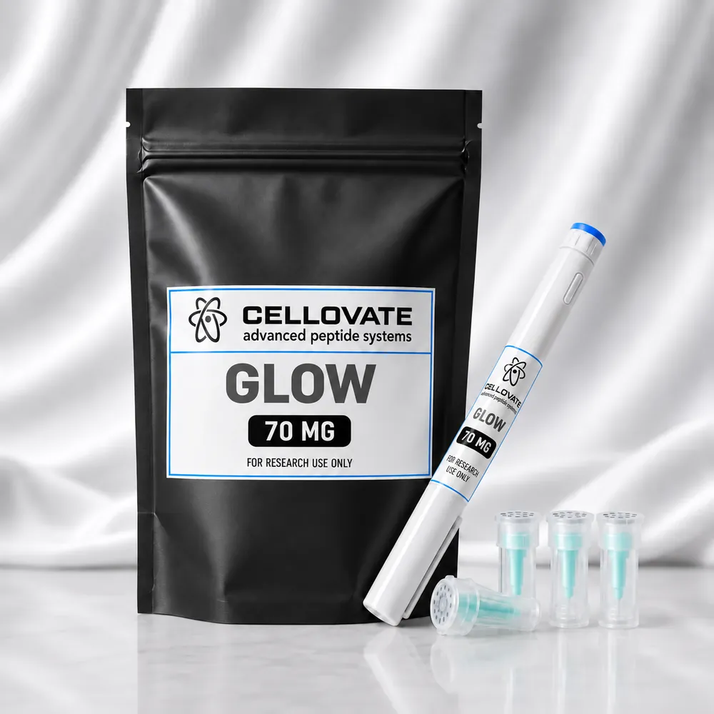 GLOW Blend 70mg pre-filled pen — Cellovate research peptide