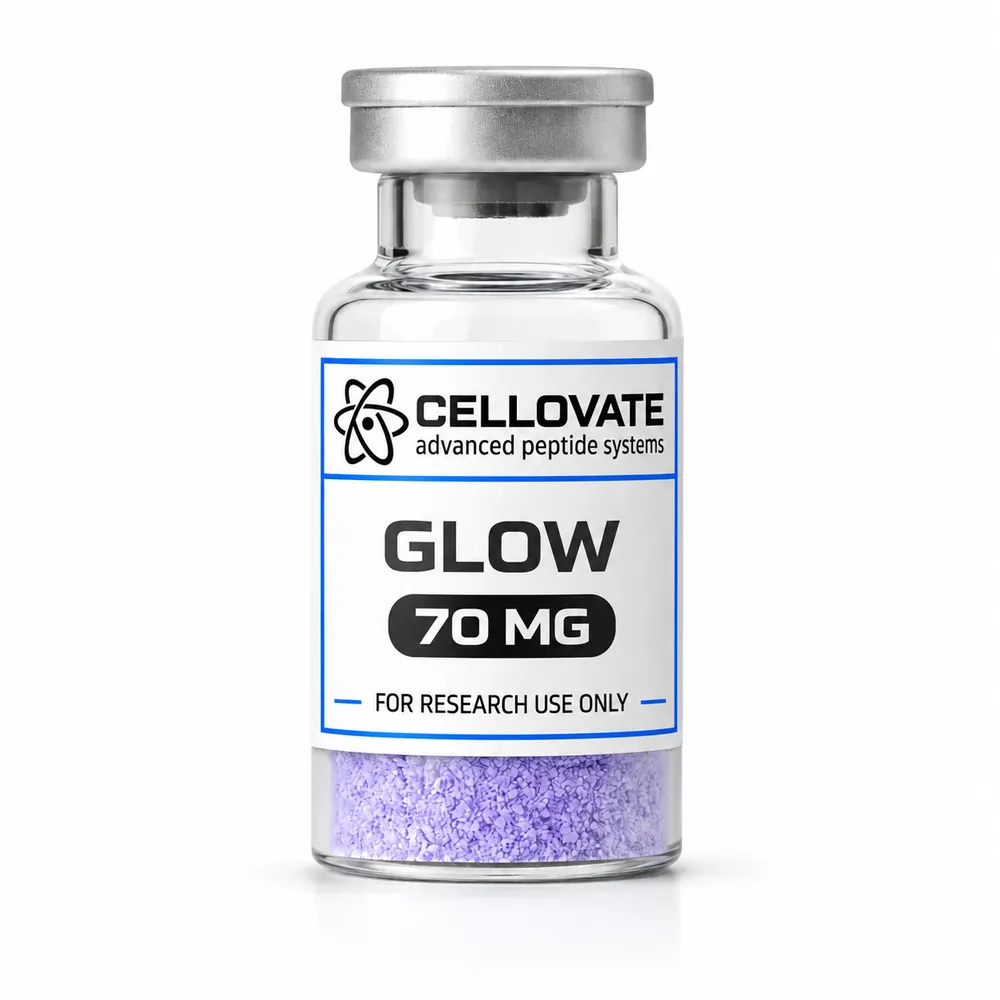 GLOW Blend 70mg vial — Cellovate research peptide