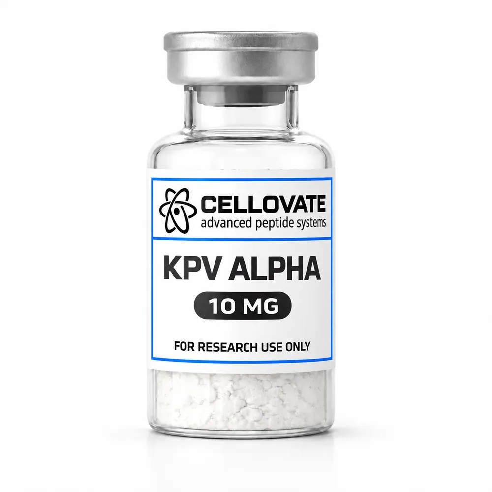 KPV Alpha 10mg vial — Cellovate research peptide