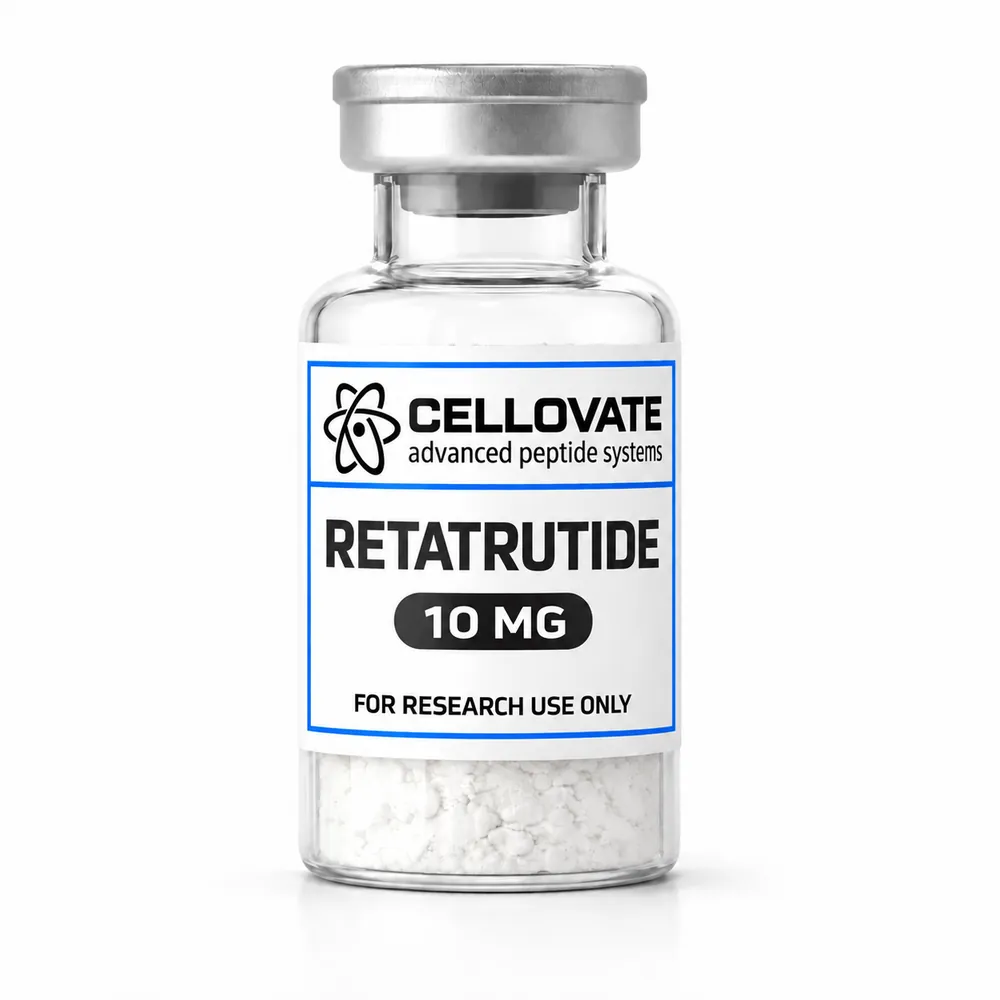 Retatrutide 10mg vial — Cellovate research peptide